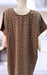 Brown Flora Spun 3XL Nighty . Flowy Spun Fabric | Laces and Frills - Laces and Frills