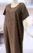 Brown Flora Spun 3XL Nighty . Flowy Spun Fabric | Laces and Frills - Laces and Frills