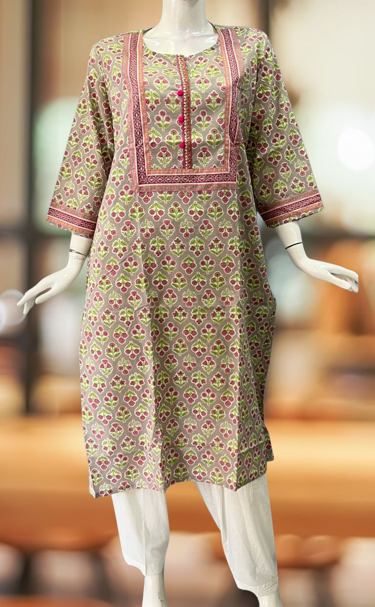 Kurti & Kurti Sets. Premium Jaipuri Cotton, Laces and Frills