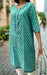 Sky Blue Floral Jaipuri Cotton Kurti. Pure Versatile Cotton. | Laces and Frills