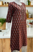 Maroon Motif Cotton Kurti. Pure Versatile Cotton. | Laces and Frills