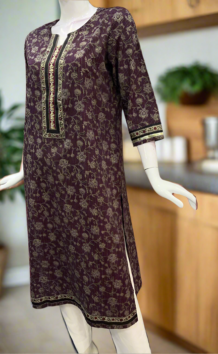 Violet Garden Jaipuri Cotton Kurti. Pure Versatile Cotton. | Laces and Frills