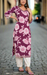 Violet Floral Jaipuri Cotton Kurti. Pure Versatile Cotton. | Laces and Frills