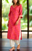 Rani Pink Bandini Jaipuri Modal Kurti. Soft Versatile Modal Silk. | Laces and Frills