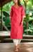 Rani Pink Bandini Jaipuri Modal Kurti. Soft Versatile Modal Silk. | Laces and Frills