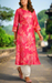 Rani Pink Motif Jaipuri Modal Kurti. Soft Versatile Modal Silk. | Laces and Frills