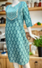 Sea Green Flora Jaipuri Cotton Kurti. Pure Versatile Cotton. | Laces and Frills