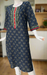 Navy Blue Motif Jaipuri Cotton Kurti. Pure Versatile Cotton. | Laces and Frills