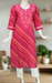 Pink Embroidery Jaipuri Cotton Kurti. Pure Versatile Cotton. | Laces and Frills