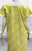 Yellow Manga Motif Pure Cotton Nighty. Pure Durable Cotton | Laces and Frills - Laces and Frills