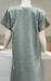 Pista Green Embroidery Soft Cotton Nighty. Soft Breathable Fabric | Laces and Frills