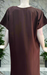 Brown Embroidery Soft Cotton Nighty. Soft Breathable Fabric | Laces and Frills