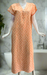 Peach Manga Motif Pure Cotton Nighty. Pure Durable Cotton | Laces and Frills