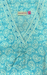 Turquoise Blue Manga Motif Pure Cotton Nighty. Pure Durable Cotton | Laces and Frills