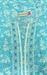 Turquoise Blue Leafy Pure Cotton Nighty. Pure Durable Cotton | Laces and Frills