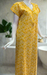 Yellow Floral Garden Pure Cotton Nighty. Pure Durable Cotton | Laces and Frills