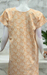 Light Orange Floral Pure Cotton Nighty. Pure Durable Cotton | Laces and Frills