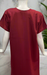 Maroon Embroidery Soft Cotton Nighty. Soft Breathable Fabric | Laces and Frills