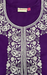 Violet Embroidery Soft Cotton Nighty. Soft Breathable Fabric | Laces and Frills