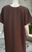 Brown Embroidery Soft Cotton Nighty. Soft Breathable Fabric | Laces and Frills