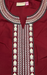 Maroon Embroidery Soft Cotton Nighty. Soft Breathable Fabric | Laces and Frills