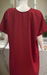 Maroon Embroidery Soft Cotton Nighty. Soft Breathable Fabric | Laces and Frills