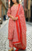 Red Embroidery Jaipur Cotton Kurti With Pant And Dupatta Set.