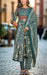 Bottle Green Garden Jaipur Cotton Kurti With Pant And Dupatta Set.