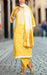 Yellow Embroidery Jaipur Cotton Kurti With Pant And Dupatta Set.