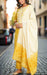 Yellow Embroidery Jaipur Cotton Kurti With Pant And Dupatta Set.