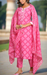 Pink Embroidery Jaipur Cotton Kurti With Pant And Dupatta Set.Pure Versatile Cotton. | Laces and Frills