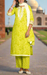 Arctic Lime Green Embroidery Jaipur Cotton Kurti With Pant And Dupatta Set.Pure Versatile Cotton. | Laces and Frills