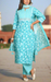 Blue Floral Jaipur Cotton Kurti With Pant And Dupatta Set.Pure Versatile Cotton. | Laces and Frills