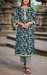 Navy Blue Garden Cotton Kurti With Pant And Dupatta Set.Pure Versatile Cotton. | Laces and Frills