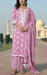 Pink Floral Jaipur Cotton Kurti With Pant And Dupatta Set. Pure Versatile Cotton. | Laces and Frills