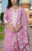 Pink Floral Jaipur Cotton Kurti With Pant And Dupatta Set. Pure Versatile Cotton. | Laces and Frills