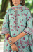 Sea Green Floral Jaipur Cotton Kurti With Pant And Dupatta Set. Pure Versatile Cotton. | Laces and Frills