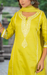 Lime Green Embroidery Jaipur Cotton Kurti With Pant And Dupatta Set. Pure Versatile Cotton. | Laces and Frills