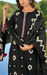 Black Ikat Jaipur Cotton Kurti With Pant And Dupatta Set. Pure Versatile Cotton. | Laces and Frills