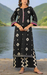 Black Ikat Jaipur Cotton Kurti With Pant And Dupatta Set. Pure Versatile Cotton. | Laces and Frills