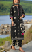 Black Ikat Jaipur Cotton Kurti With Pant And Dupatta Set. Pure Versatile Cotton. | Laces and Frills