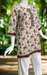 Beige/Maroon Floral Jaipur Cotton Short Kurti. Pure Versatile Cotton. | Laces and Frills