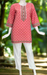 Peach/Pink Manga Motif Jaipur Cotton Short Kurti. Pure Versatile Cotton. | Laces and Frills