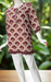 Off White/Maroon Motif Jaipur Cotton Short Kurti. Pure Versatile Cotton. | Laces and Frills