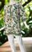 Off White/Green Leafy Jaipur Cotton Short Kurti. Pure Versatile Cotton. | Laces and Frills