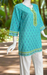 Sea Green Flora Jaipur Cotton Short Kurti. Pure Versatile Cotton. | Laces and Frills