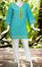 Sea Green Flora Jaipur Cotton Short Kurti. Pure Versatile Cotton. | Laces and Frills