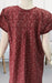 Maroon Leafy Soft Free Size Large Nighty . Soft Breathable Fabric | Laces and Frills - Laces and Frills