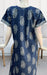 Blue Manga Motif Pure Cotton Nighty. Pure Durable Cotton | Laces and Frills - Laces and Frills