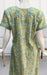 Light Green/Mustard Jaipura Pure Cotton Nighty. Pure Durable Cotton | Laces and Frills - Laces and Frills